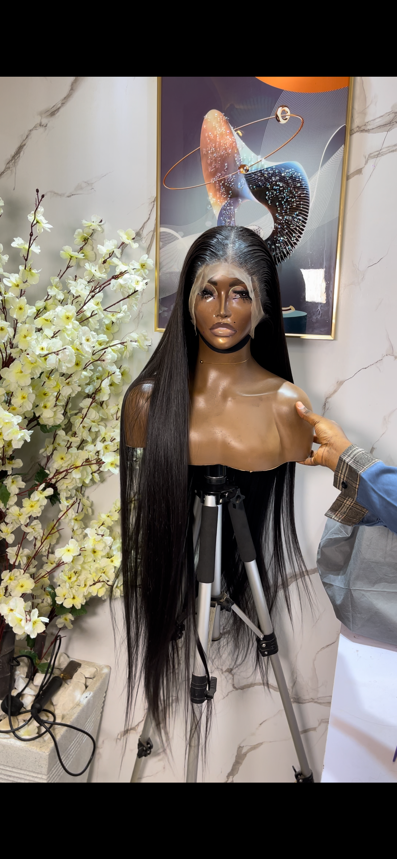 40inches HD frontal SDD bone straight