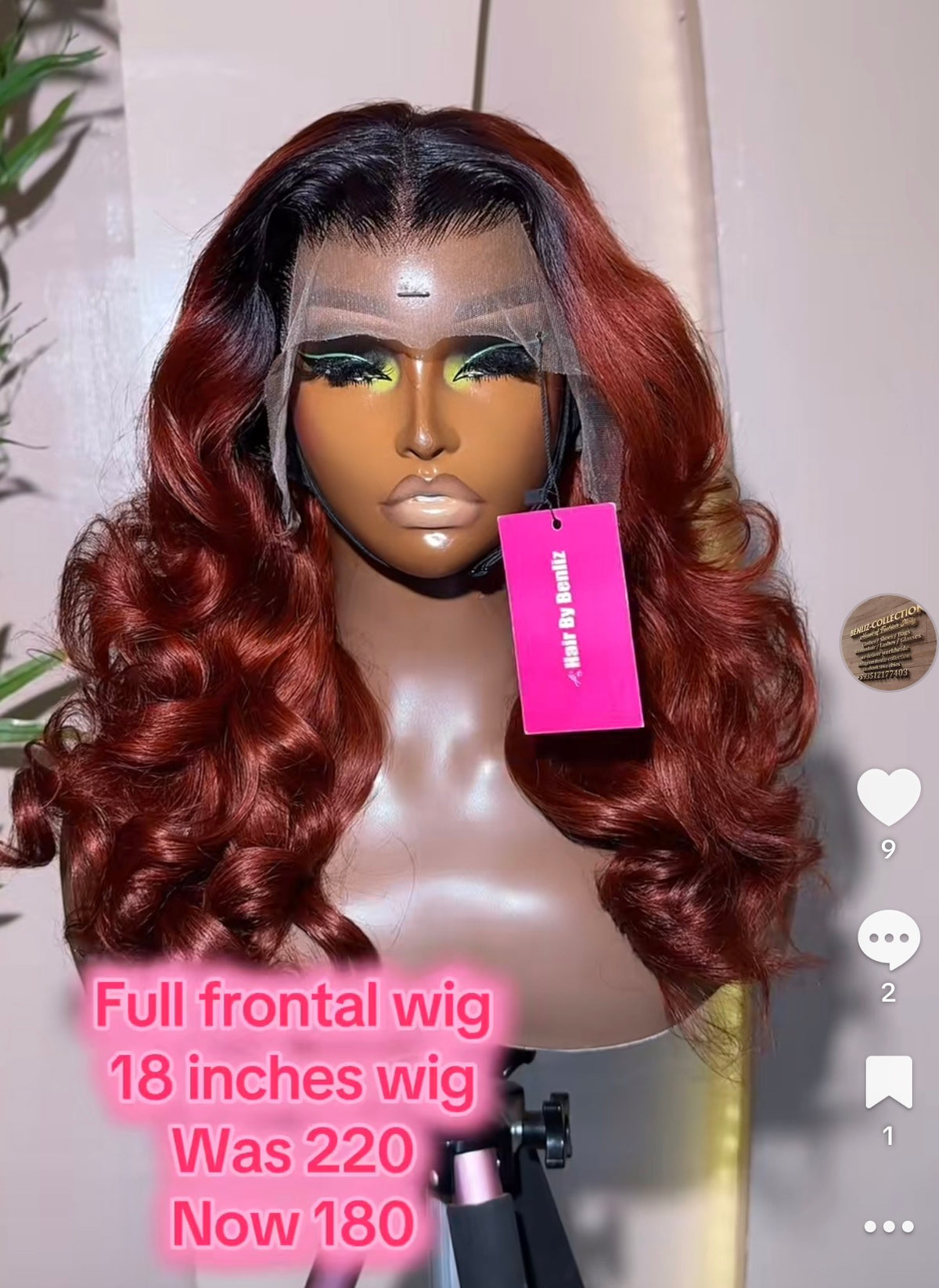 Full frontal wig