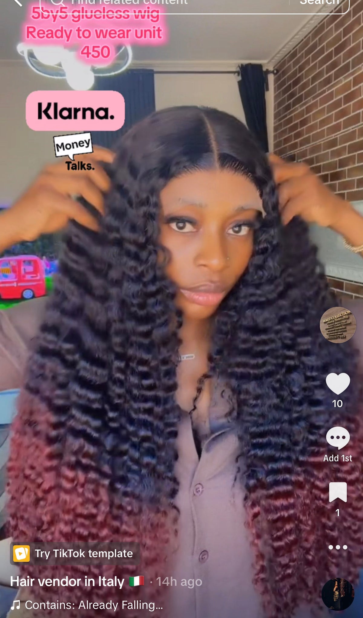 5by5 glueless wig 30”