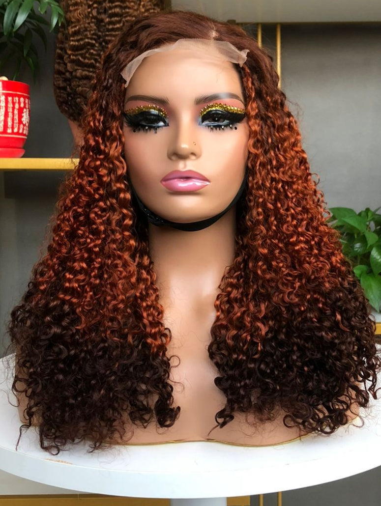 Sdd pixel curl orange mixed 350g 20inches