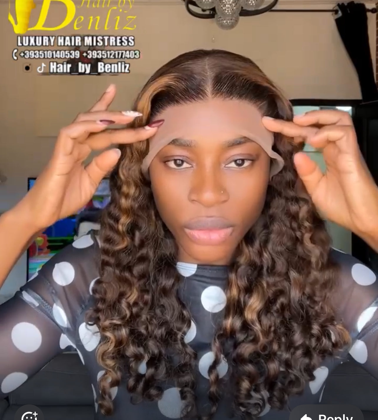 Water curls 20”