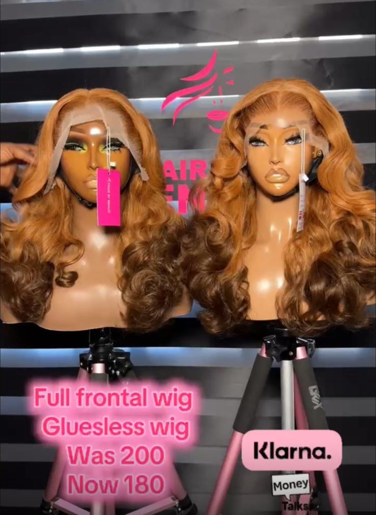 Full frontal wig 20”