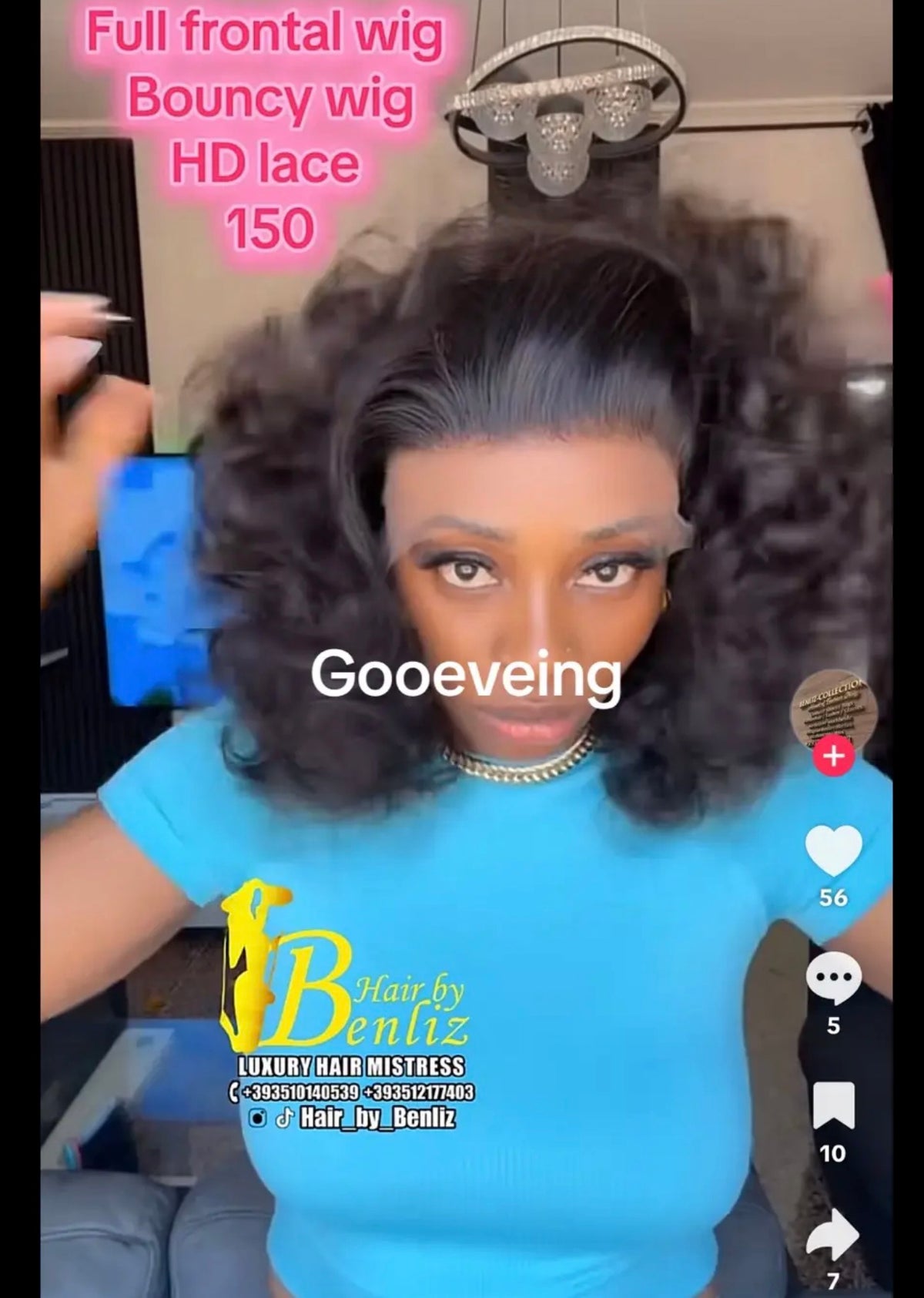 Full frontal wig