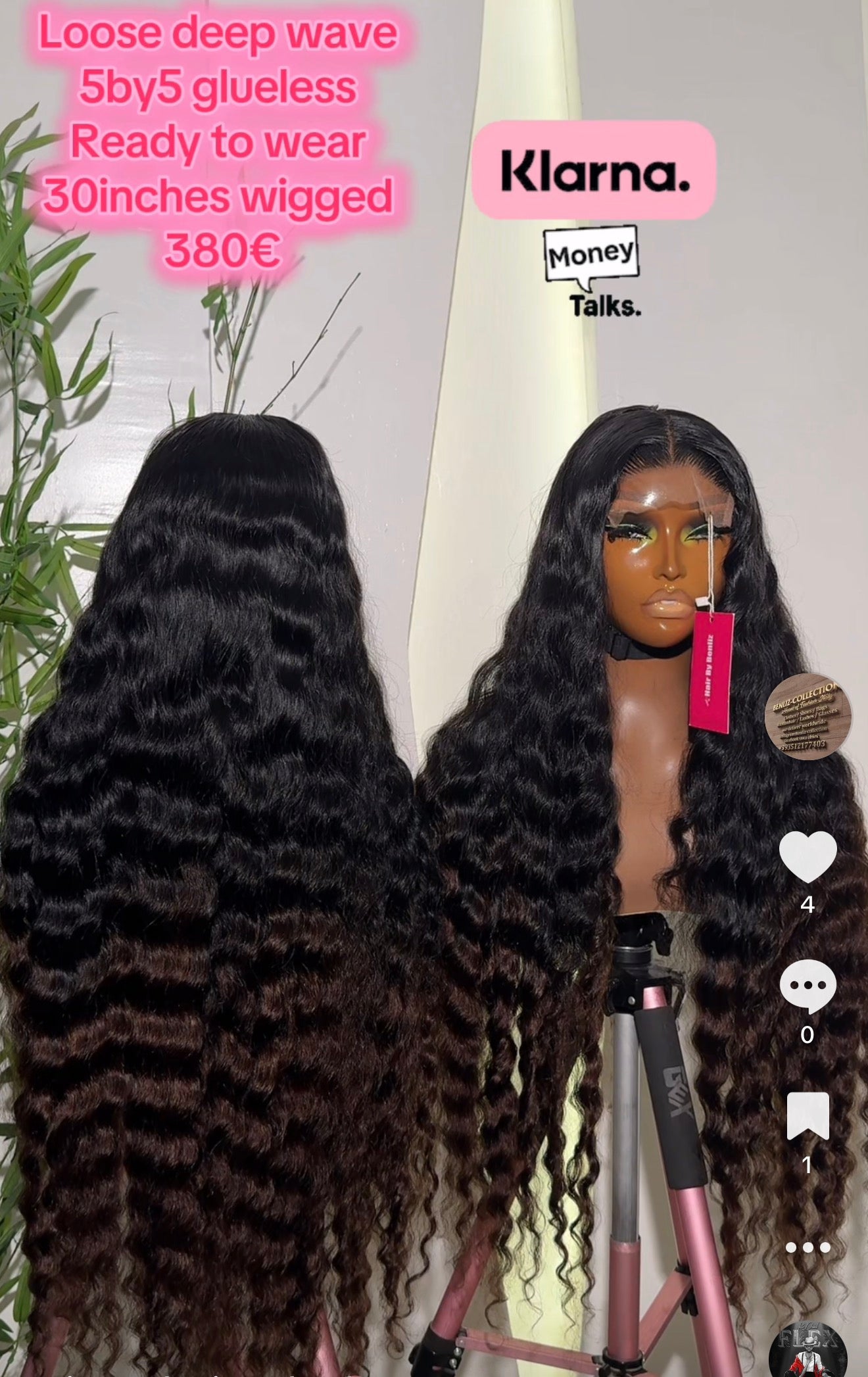 Loose deep wave 30”