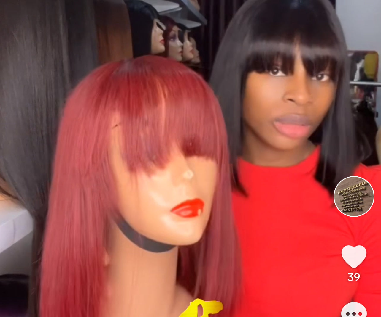 Fringe human hair