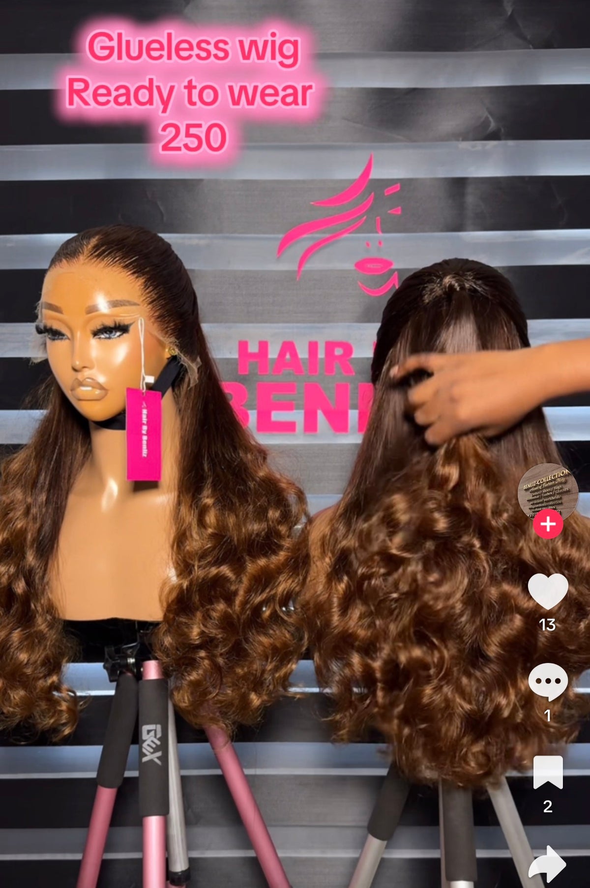Glueless wig