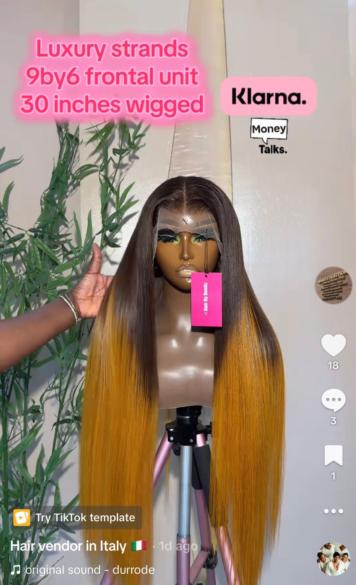 Luxury strands 9by6 frontal
