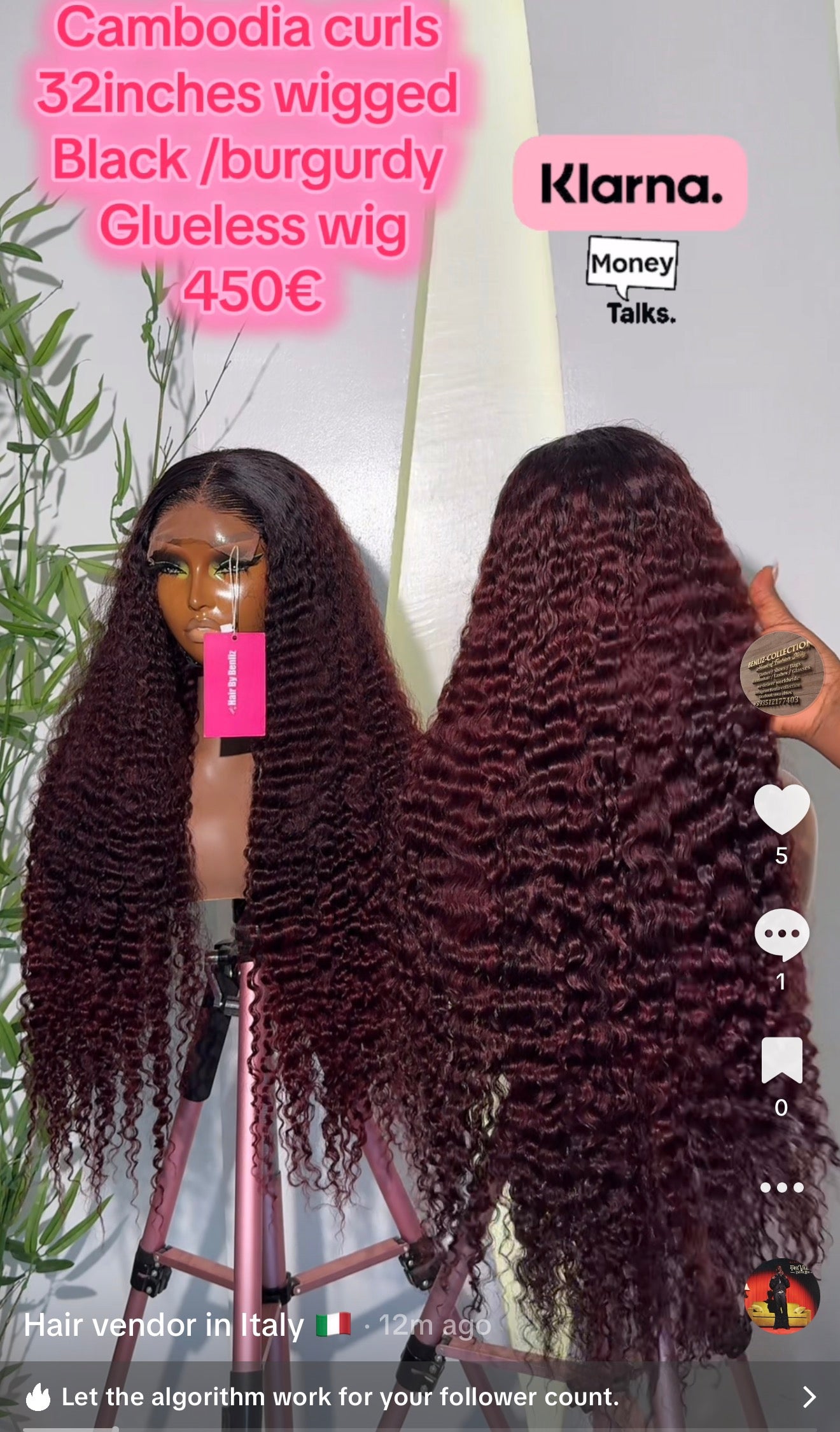 Cambodia curls 32”