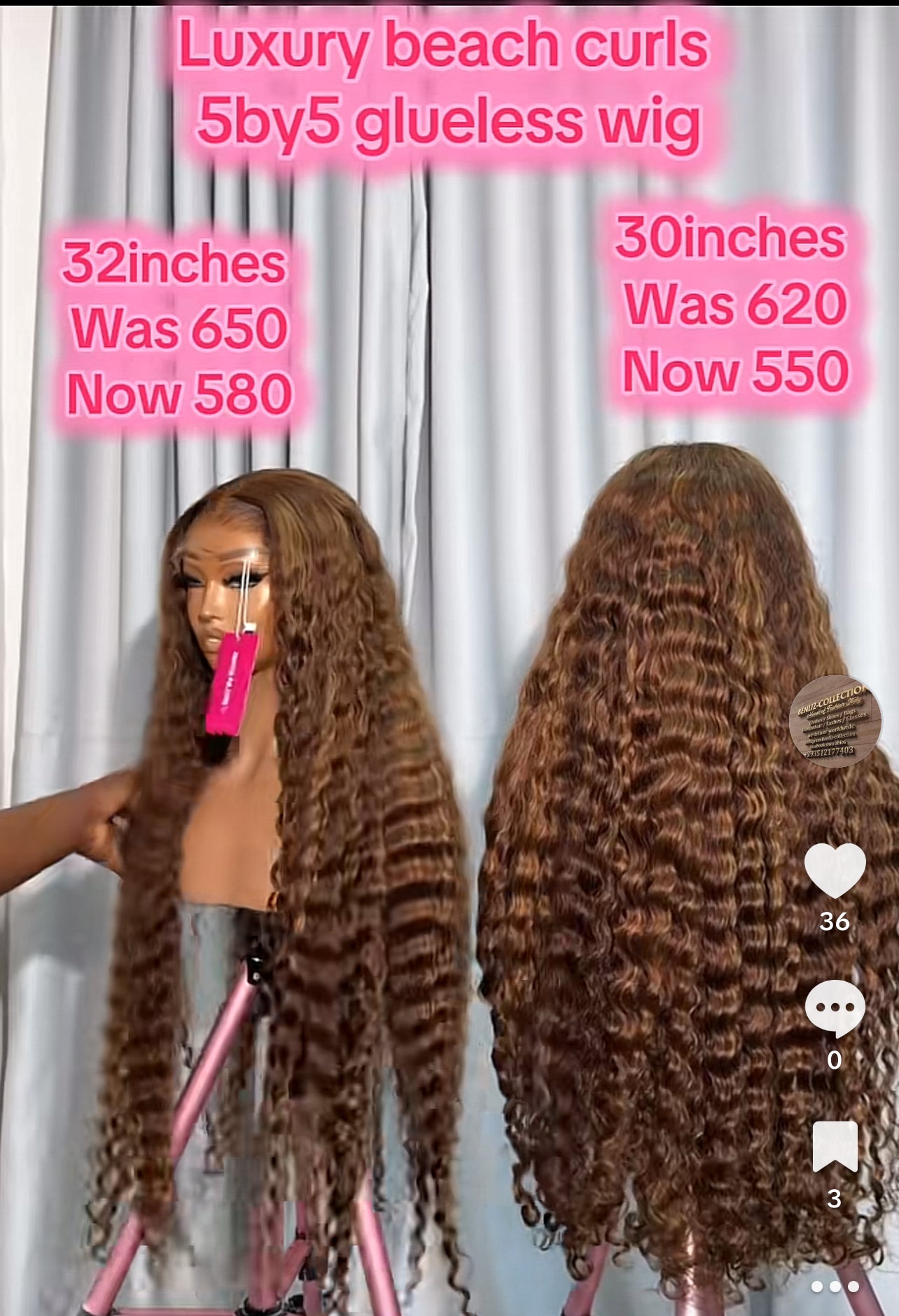 Beach curl 32”
