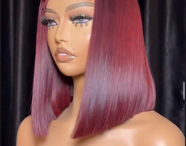 Cara (burgundy) 10inches 2×4 closure