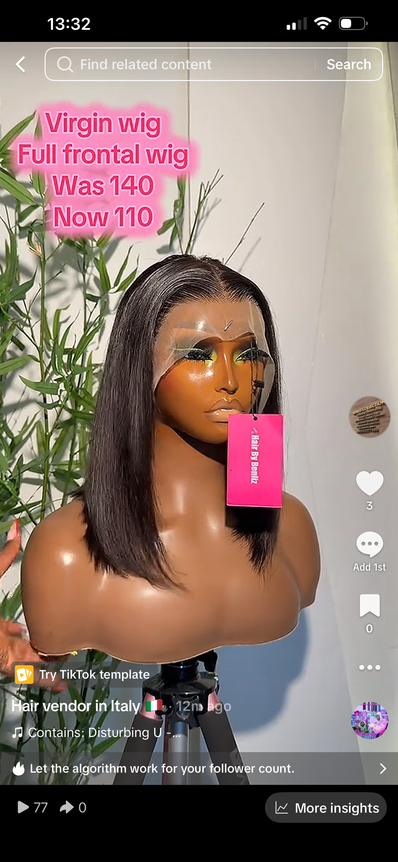 Virgin wig full frontal
