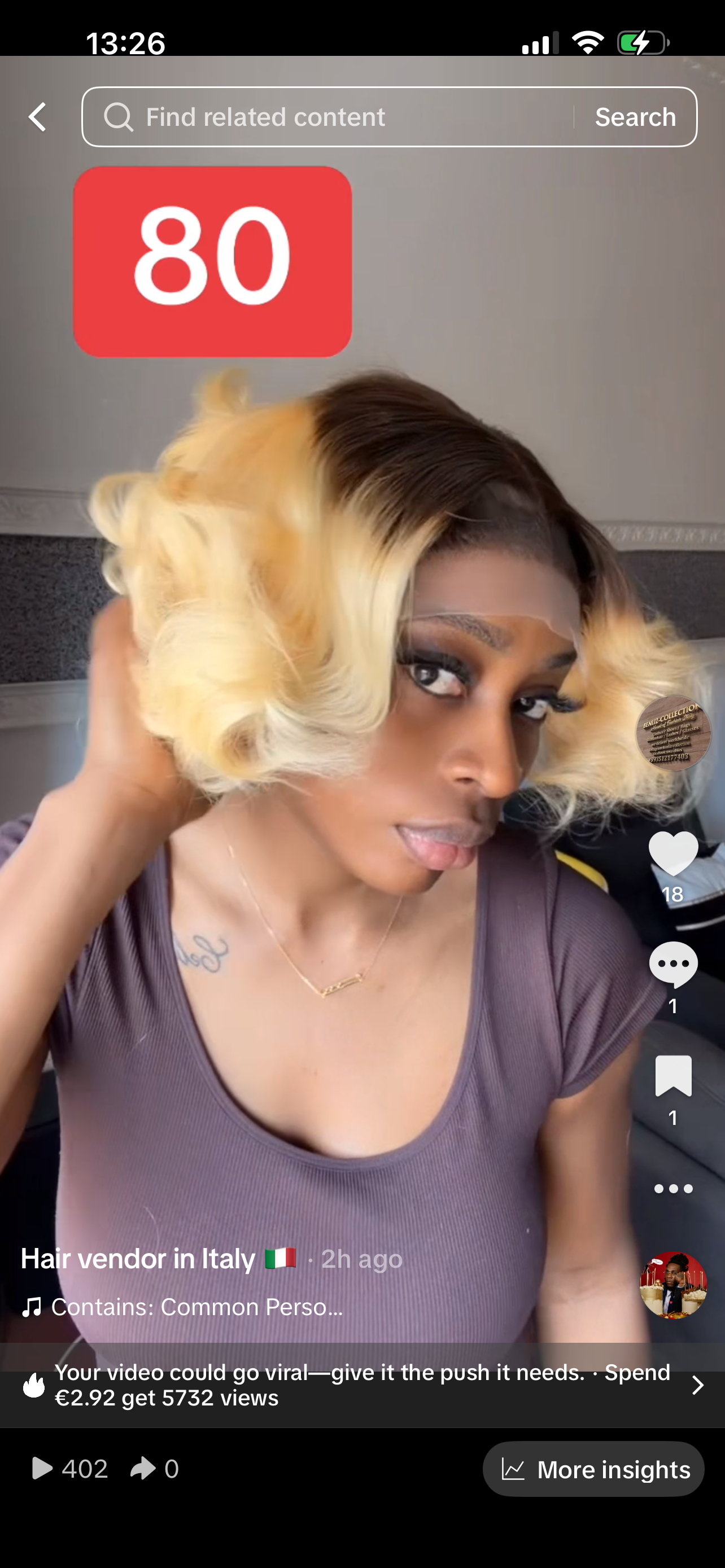 Gluesless wig