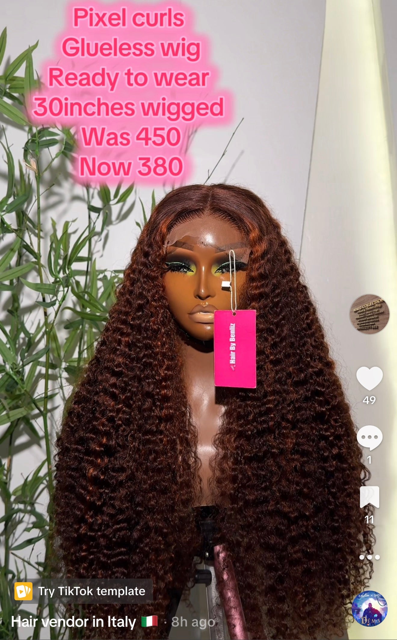 Pixel curls 30”