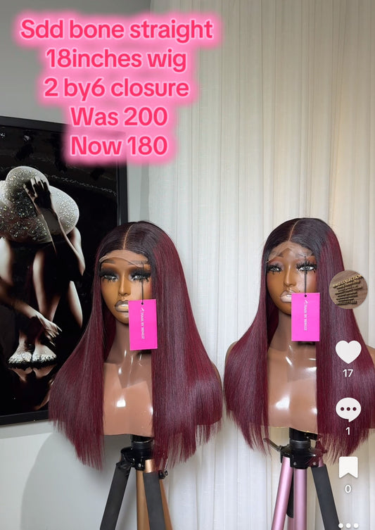 Sdd bone straight wine color