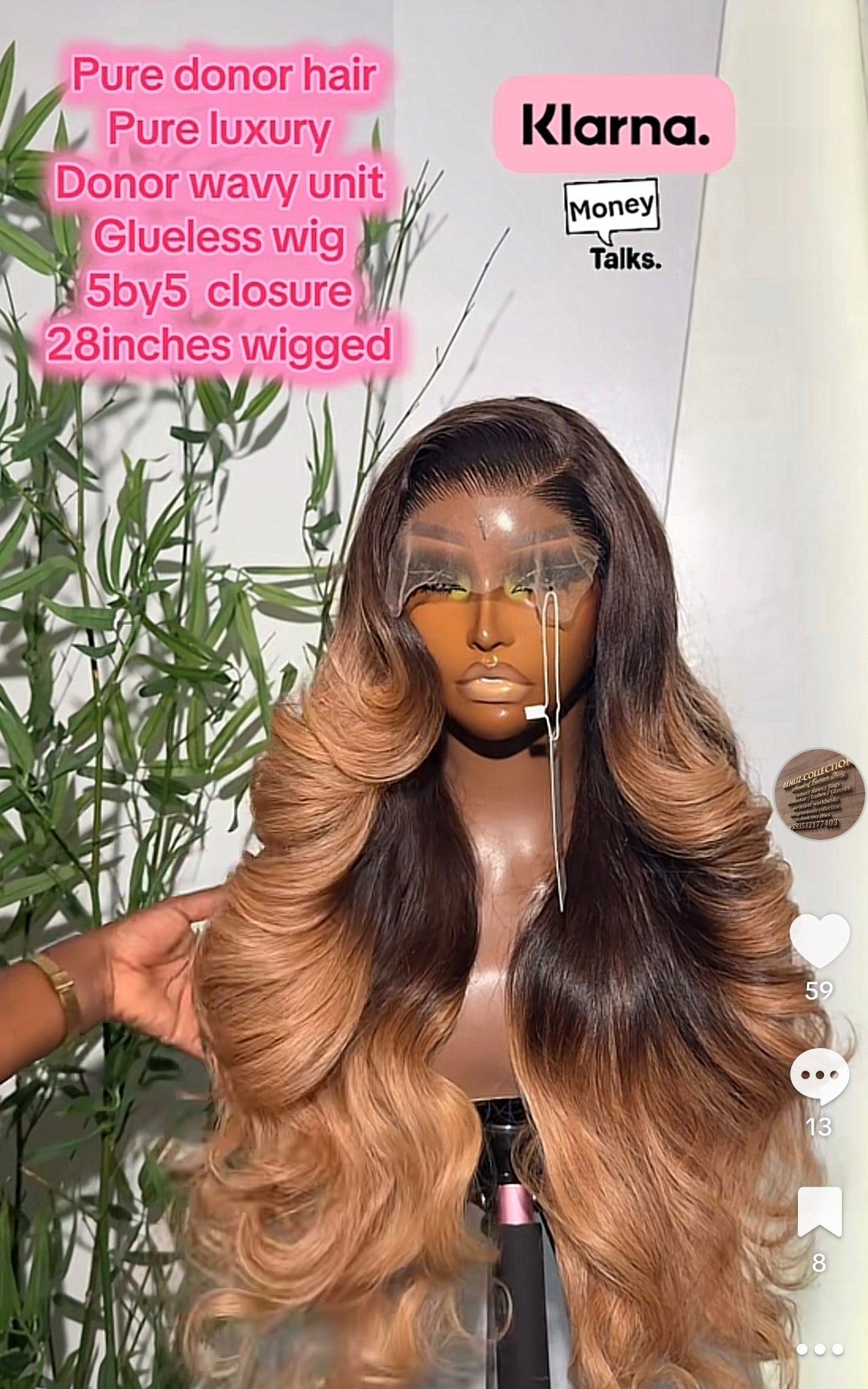 Donor hair 5by5 glueless pure luxury