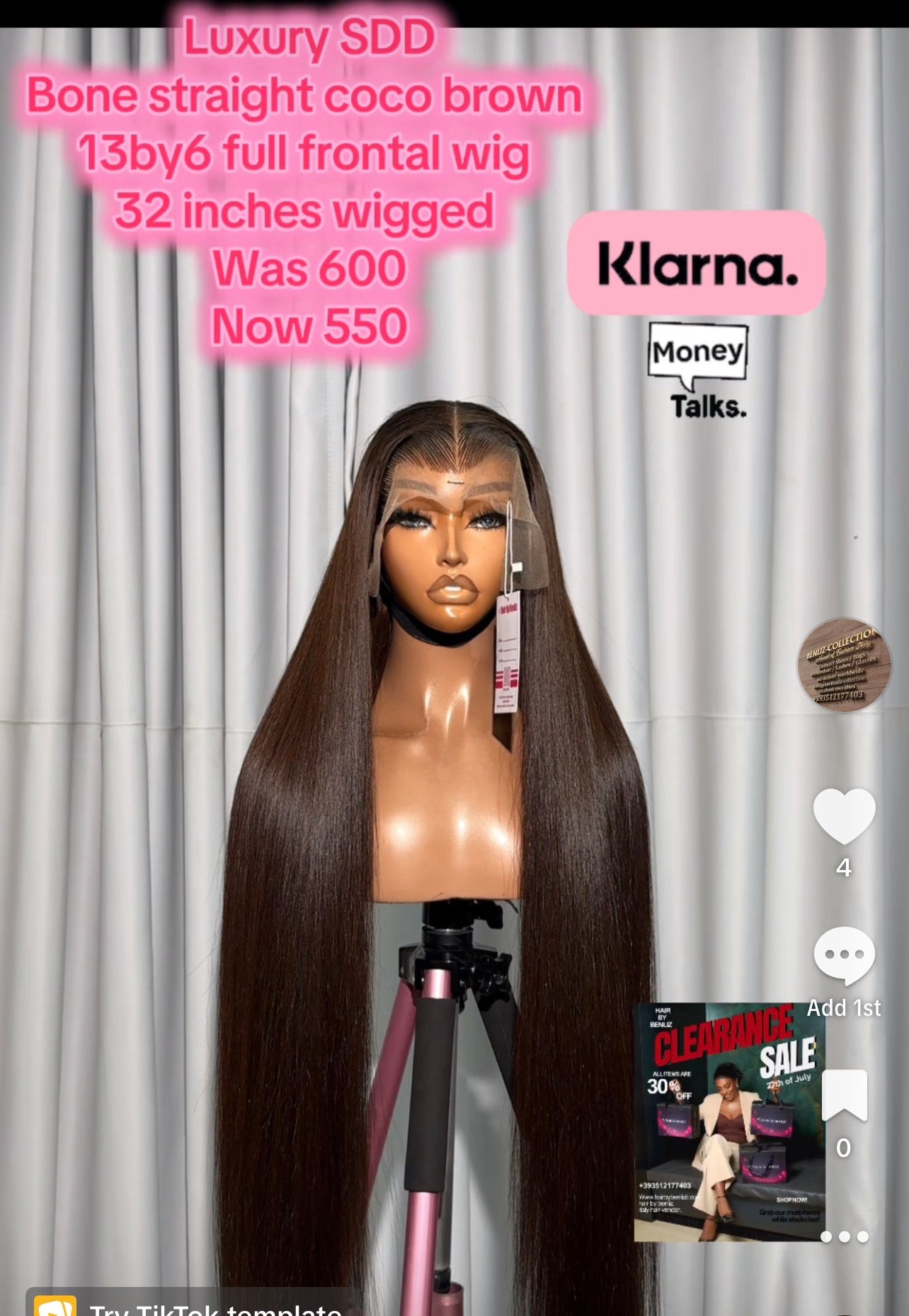 Luxury deep wave coco brown 32”