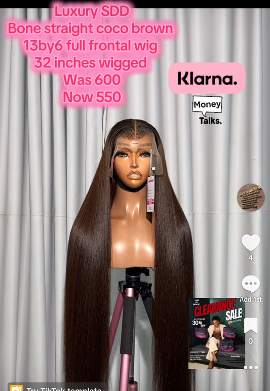 Luxury deep wave coco brown 32”
