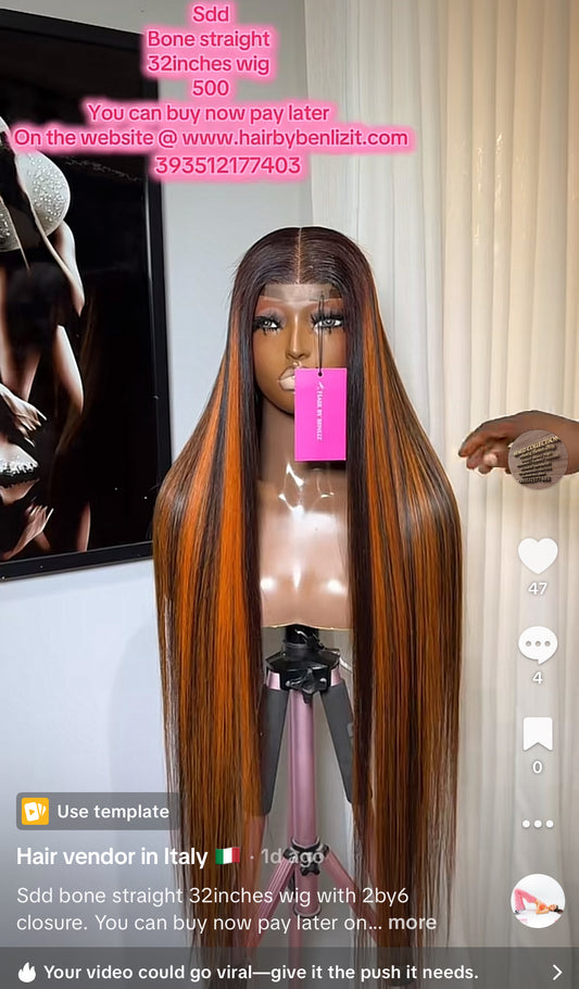 Sdd bone straight 32”