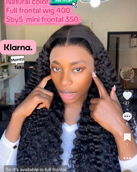 Healthy curls full frontal wig