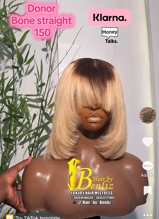 Layered bob Sdd bone straight
