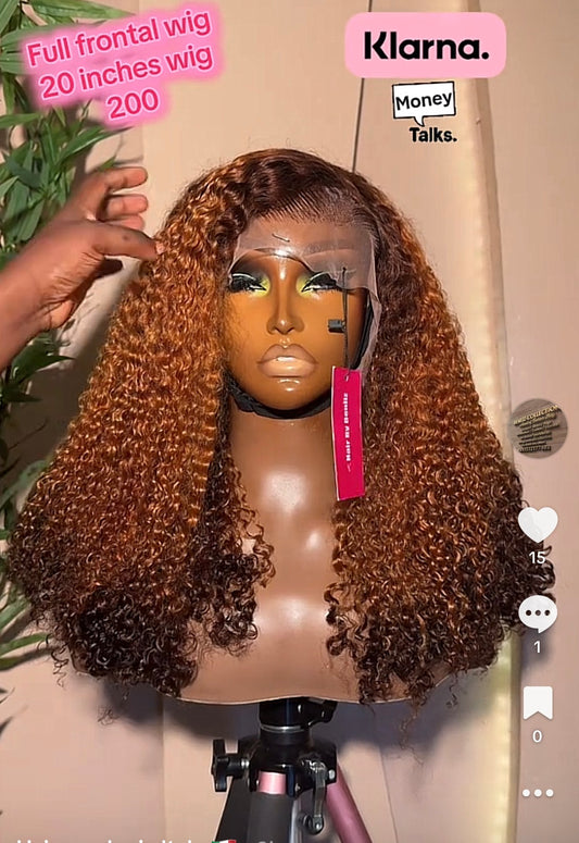 Full frontal wig 20”
