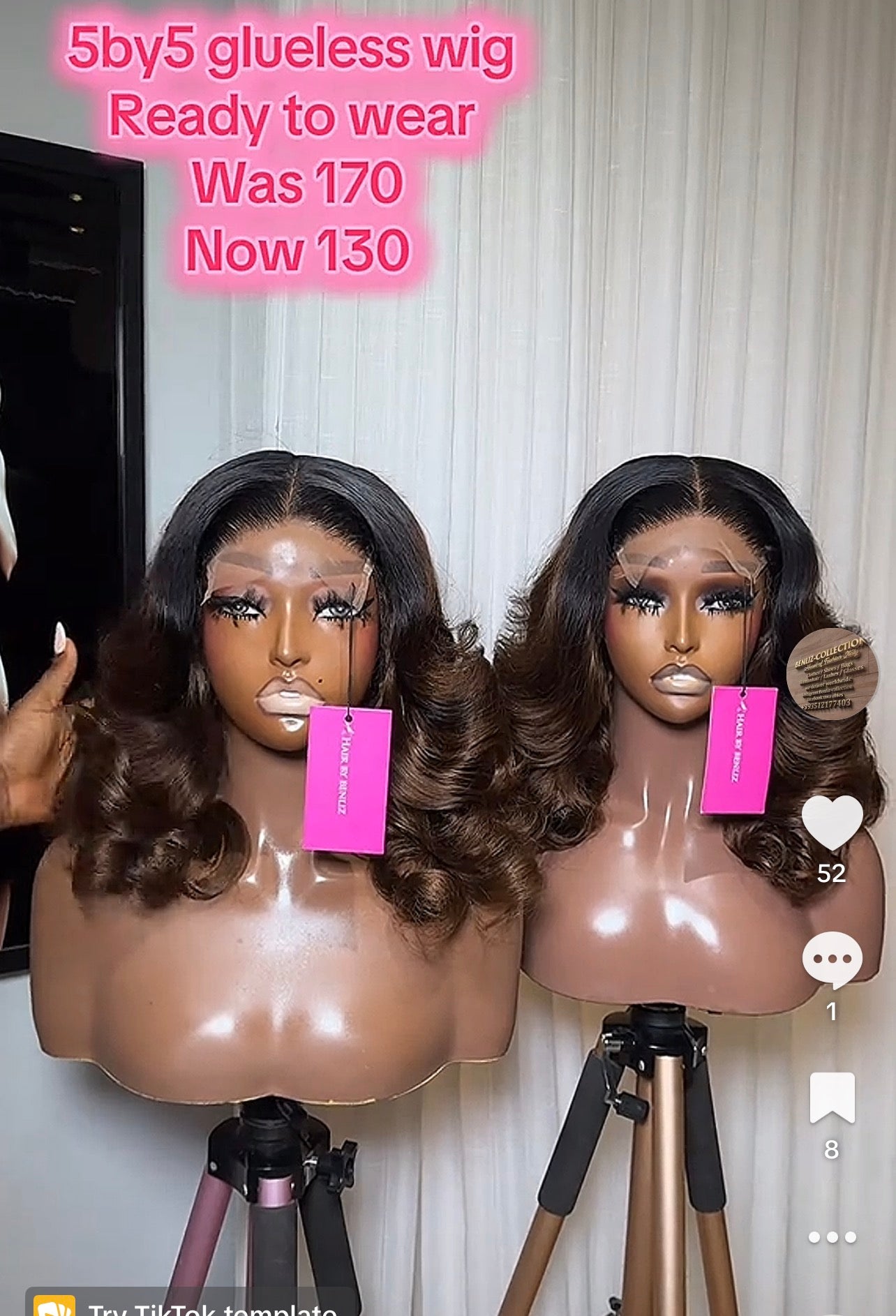 Glueless wig 5by5