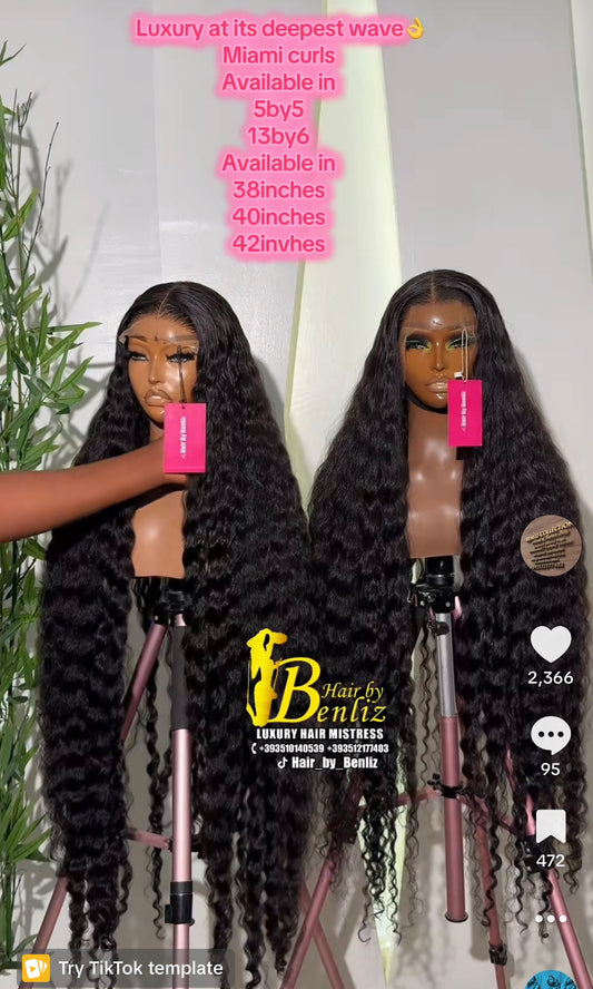 Pure luxury odguwo curls 40” full frontal