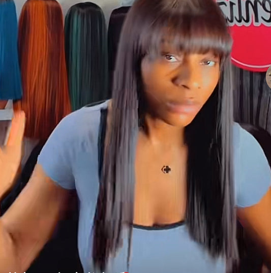 Sdd bone straight fringe