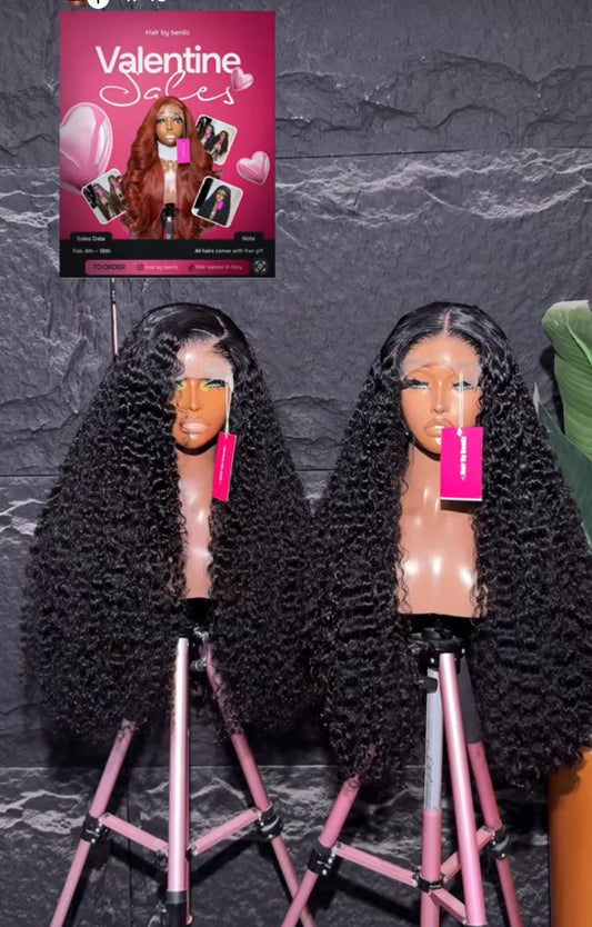 Water curls 32” 5by5 glueless