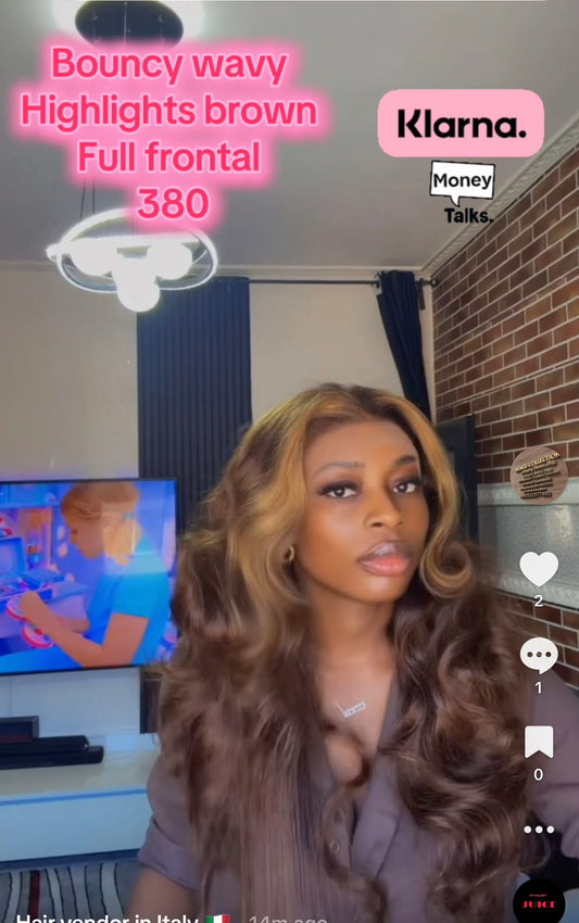 Bouncy wavy full frontal