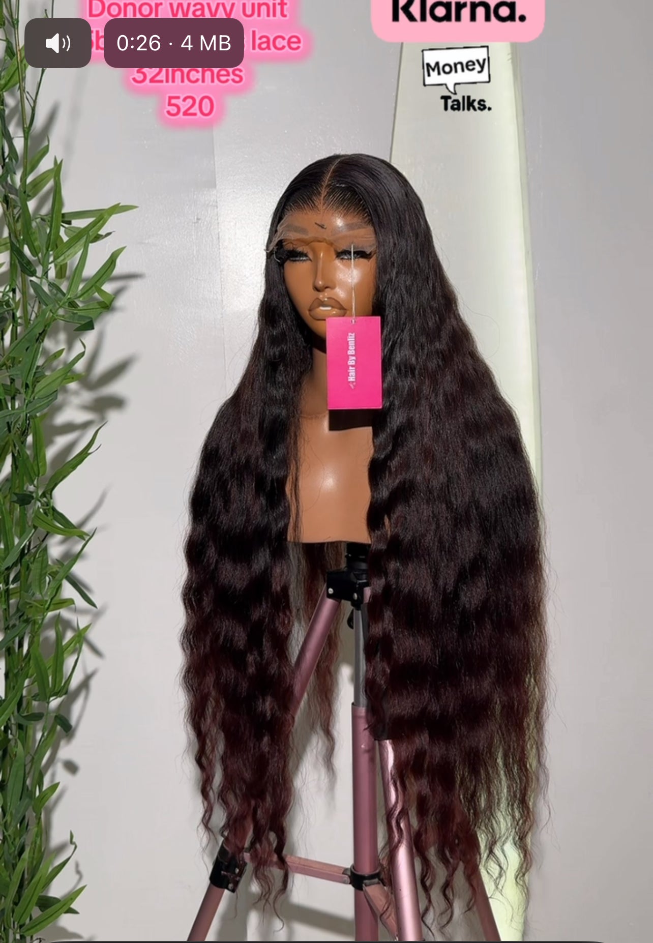 Donor Peruvian wavy 32”