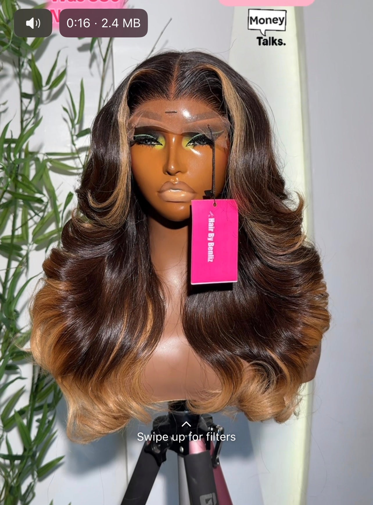 Babytin glueless wig