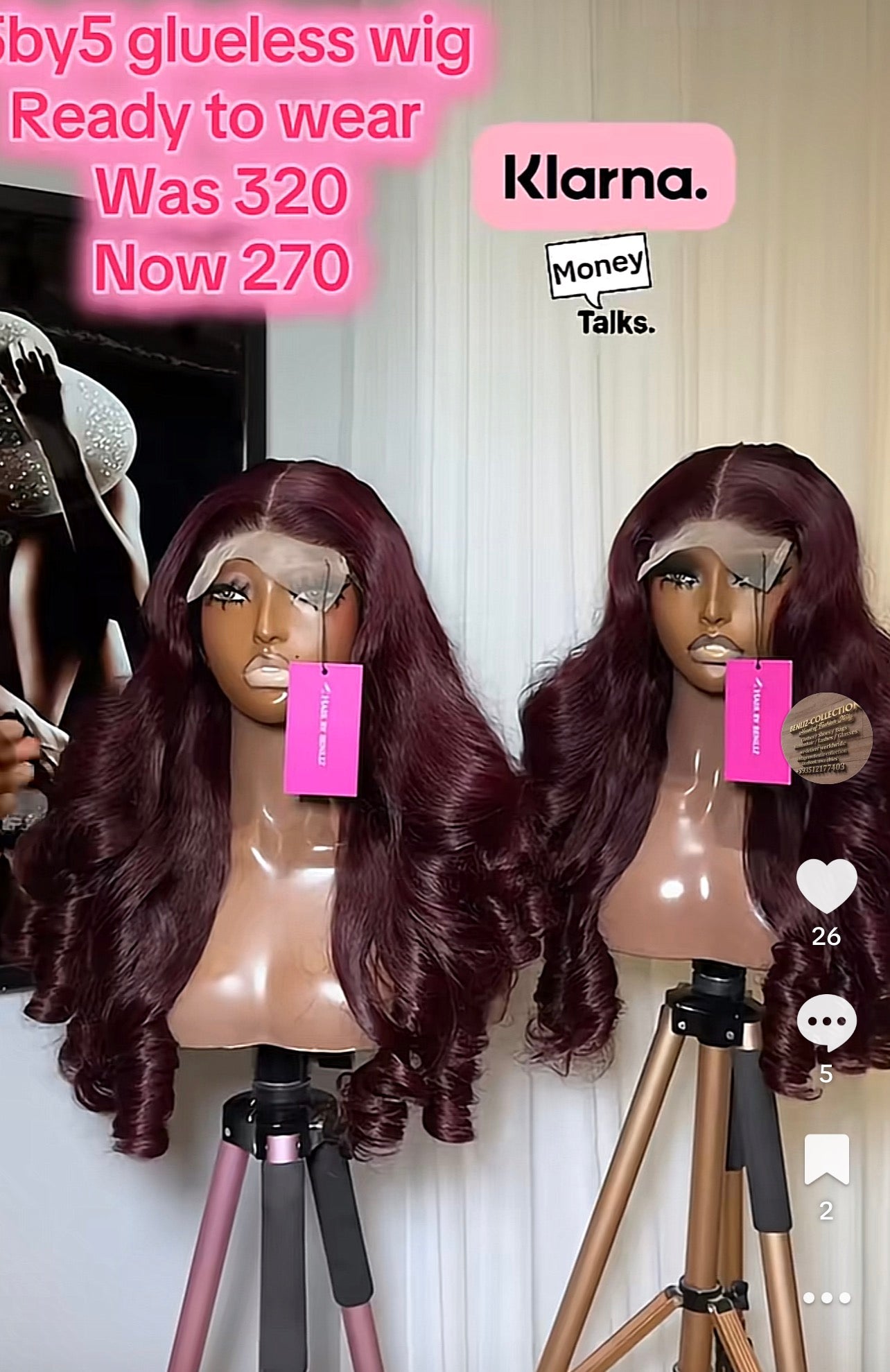 Glueless wig 5by5 glueless 26”