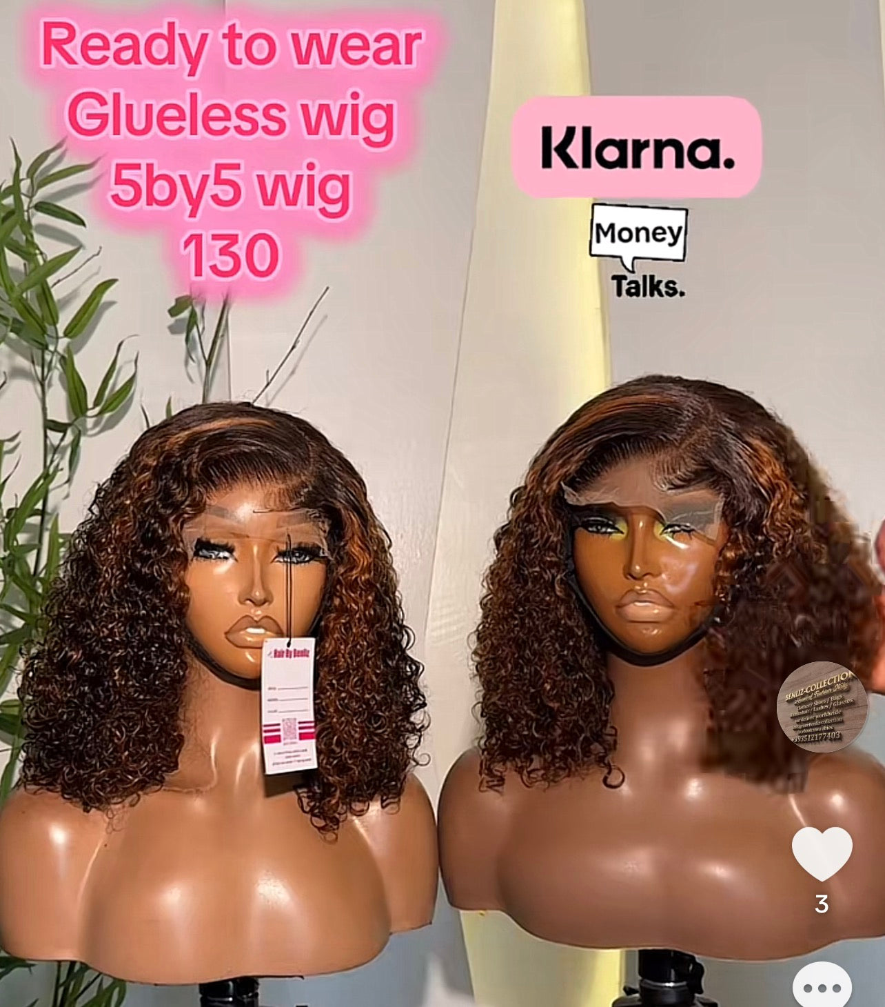 Glueless wig 14”