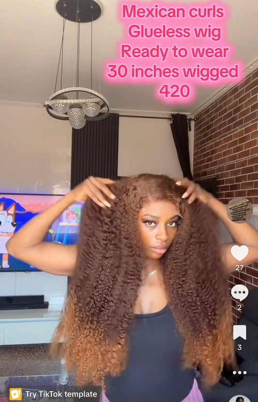 Mexican curls 30”