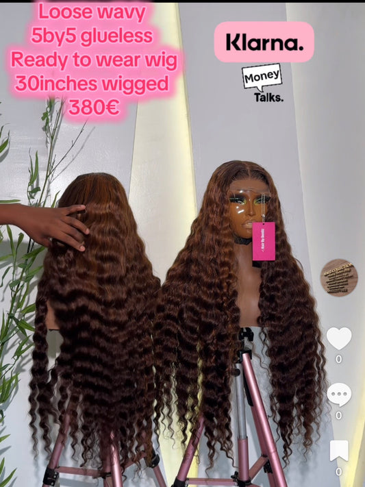 Loose deep ready to wear 30”