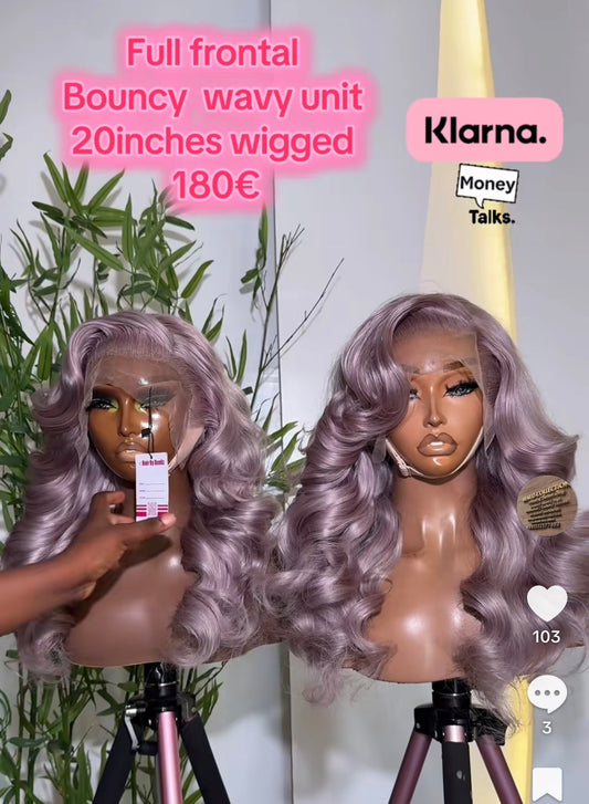 Full frontal wig 20”