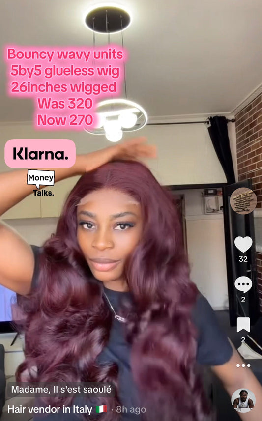 Bouncy wavy unit 26”