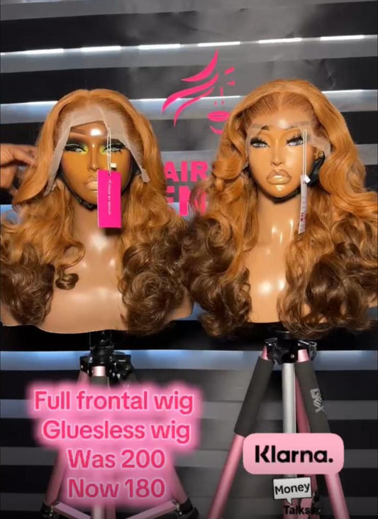 Full frontal wig 20”