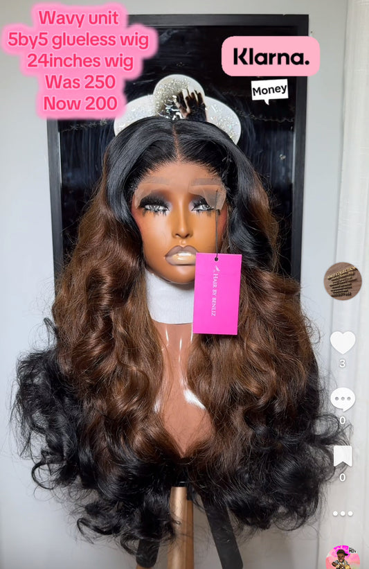 Wavy unit 24” 5by5 Gluesless