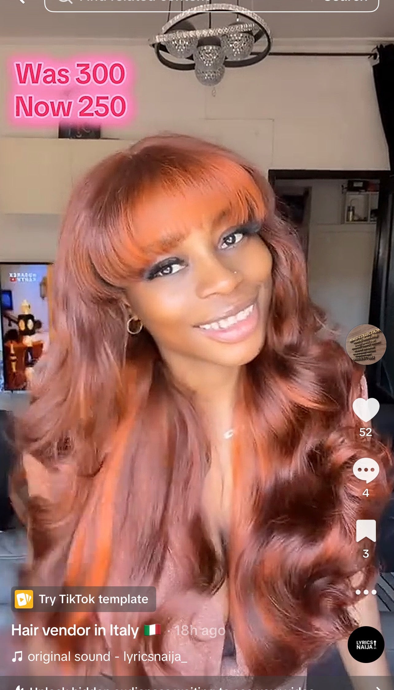 Bouncy wavy fringe