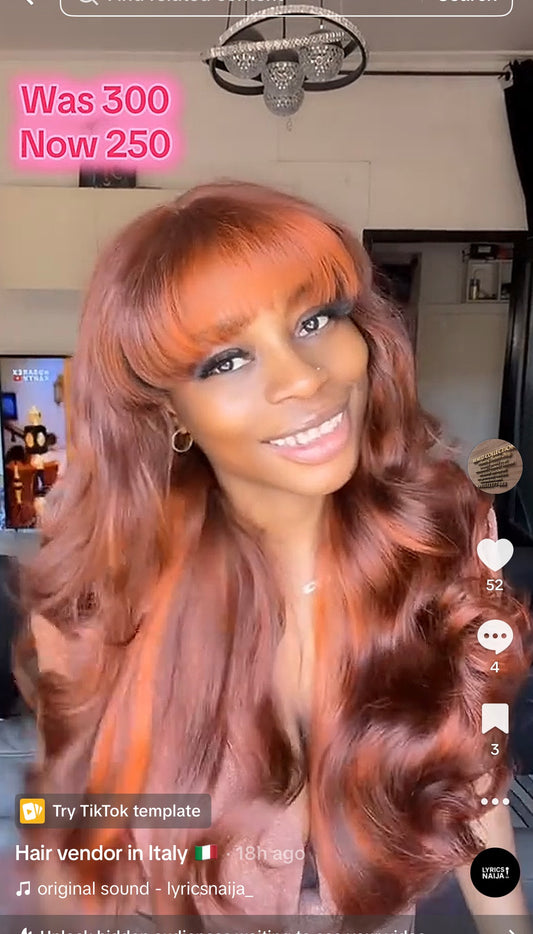 Bouncy wavy fringe