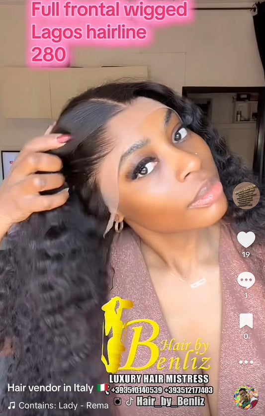 Full frontal Lagos hairline