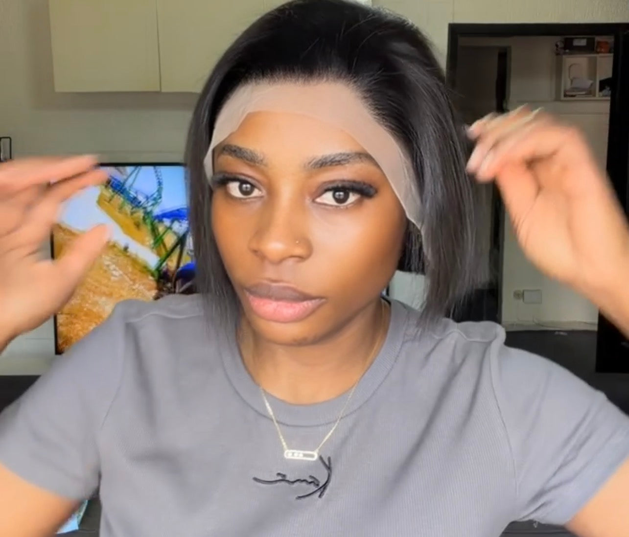 Full frontal wig