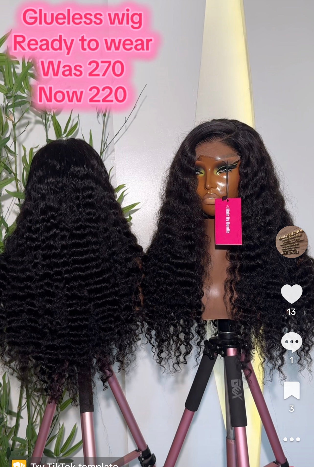 Glueless wig