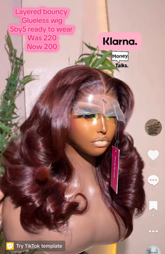 Layered bouncy 5by5 glueless
