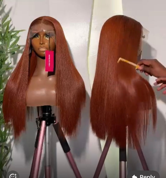Sdd bone straight full frontal wigged