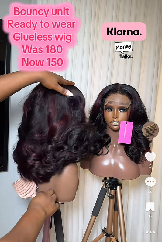 Bouncy wig ready to wear