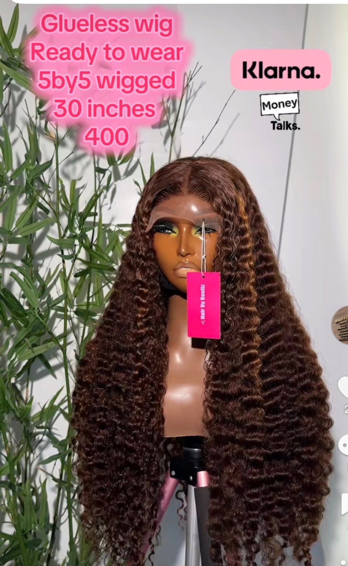 Glueless wig 30”