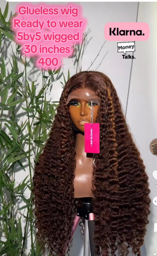 Glueless wig 30”